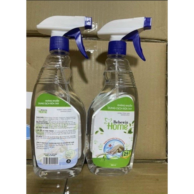 1 CHAI XỊT KHÁNG KHUẨN BEBEWIN HOME 500ML - HÀNG CÔNG TY