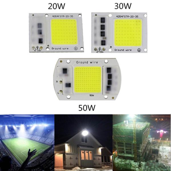 Đèn LED 220V công suất 15W/20W/30W/50W có chip COB tiện dụng