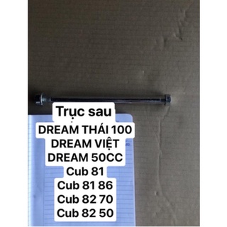 Trục trước - Trục sau - Trục càng xe Cub, Dream các loại