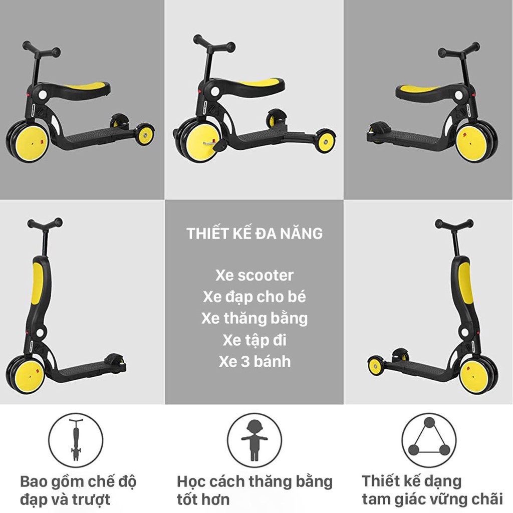 Xe Scooter Đa Năng 5in1 Cho Bé