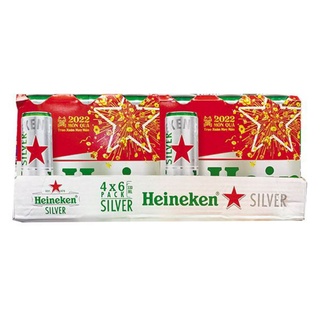 Tết- Bia Heineken Silver Khay 24 Lon 330Ml  - ken bạc lốc bao bì xuân giao hỏa tốc tphcm hàng mới