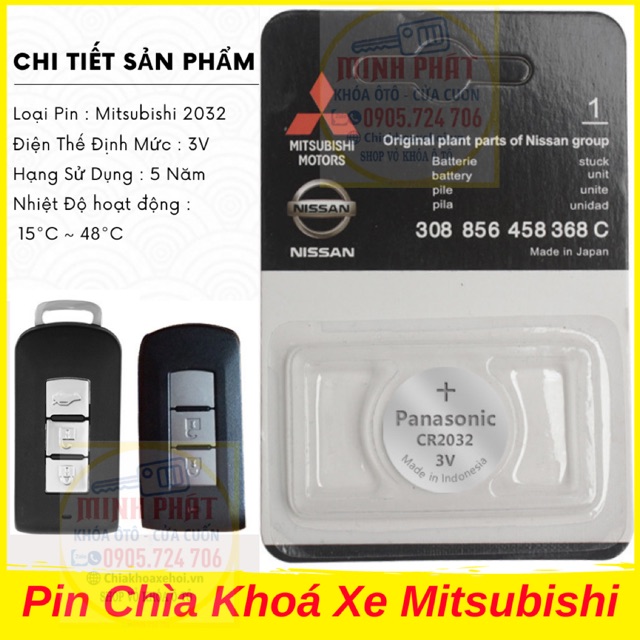 Pin Chìa khoá Xe Ô Tô Mitsubishi Triton Xpander Attrage Mirage