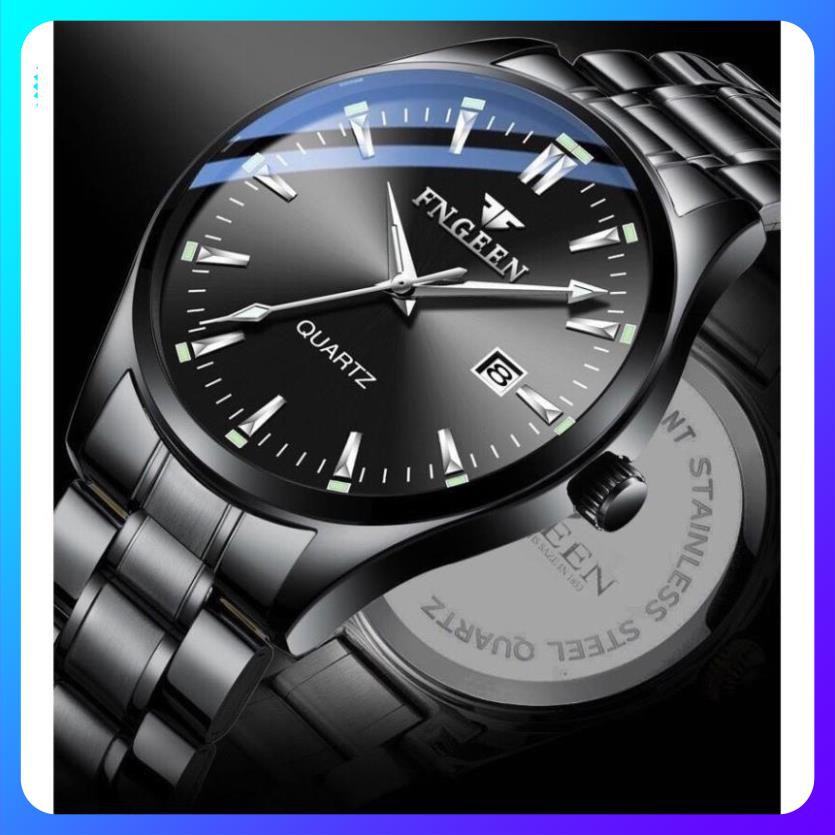 [Hàng xịn] ĐỒNG HỒ FNGEEN CHÍNH HÃNG NAM DÂY THÉP CAO CẤP CHẠY LỊCH NGÀY (TẶNG KÈM HỘP VÀ PIN DỰ PHÒNG) | BigBuy360 - bigbuy360.vn