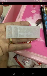 3 Khuôn hoa bột mong nail 3d 4d 5d