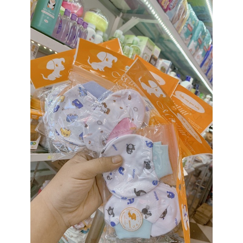 Bao tay chân cho sơ sinh Mintu