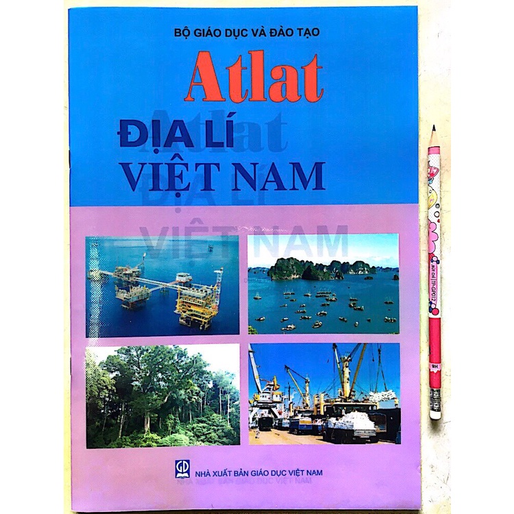 Sách - Atlat Địa lí Việt Nam - bản mới 2022 (tặng 1 bảng giúp trí nhớ văn phạm Tiếng Anh)