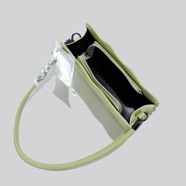 🌸Hàng Order🌸 Túi Xách Nữ CEEKAY Da Trơn Dập Vân Nổi Kiểu Lượn Sóng Quai Da Quấn Nơ Sang Chảnh Nữ Tính 🌸Hàng Quảng Châu