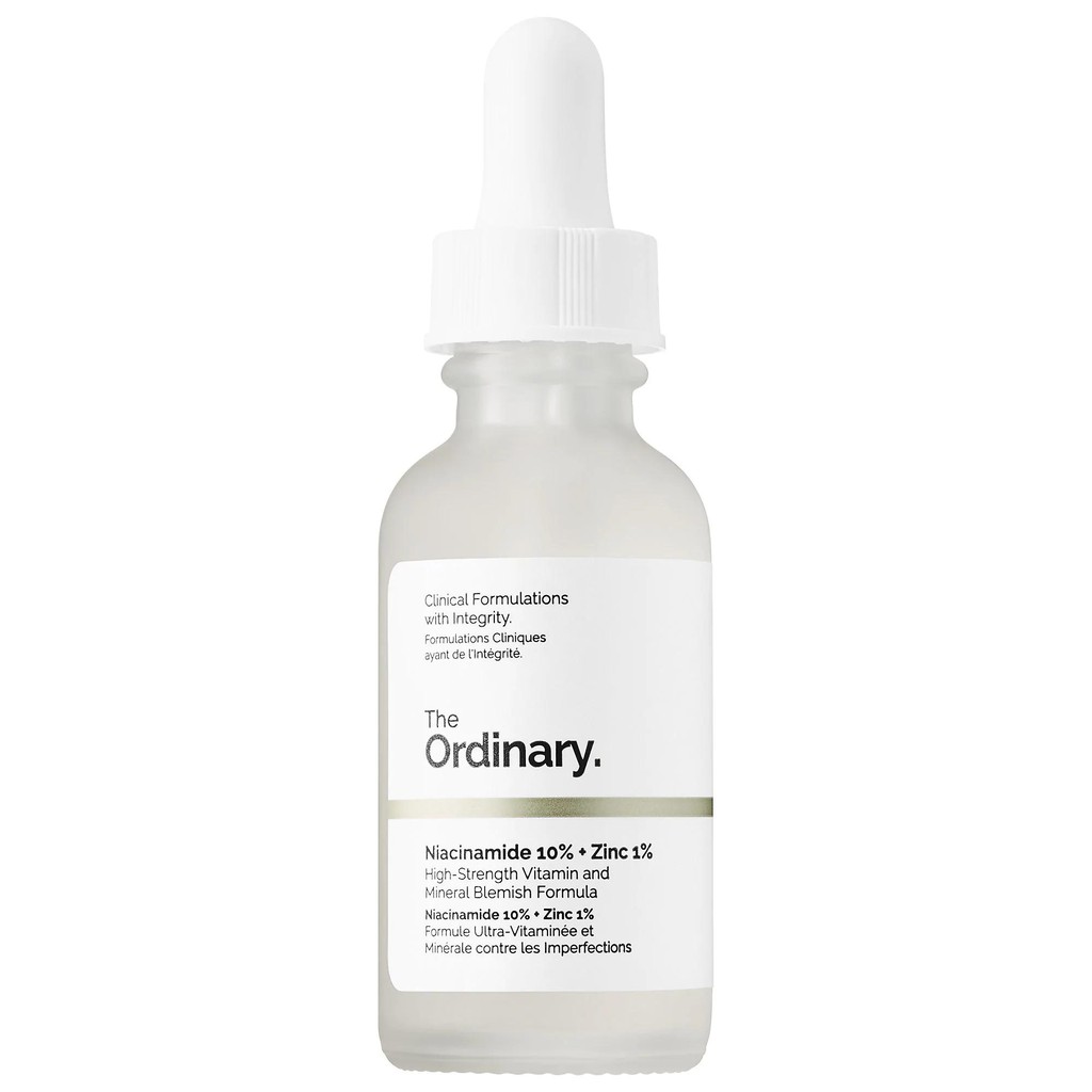 Tinh chất serum The Ordinary Niacinamide 10% + Zinc 1% giảm mụn, thu nhỏ lỗ chân lông