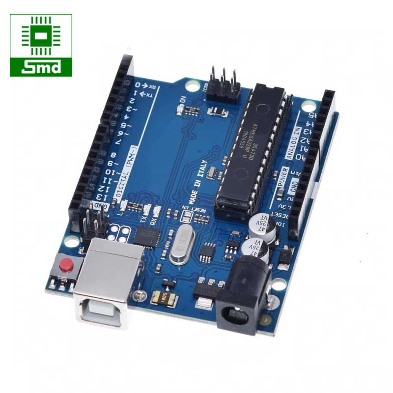 Arduino Uno R3 - Tặng kèm cable kết nối - Chip cắm sử dụng ATmega328
