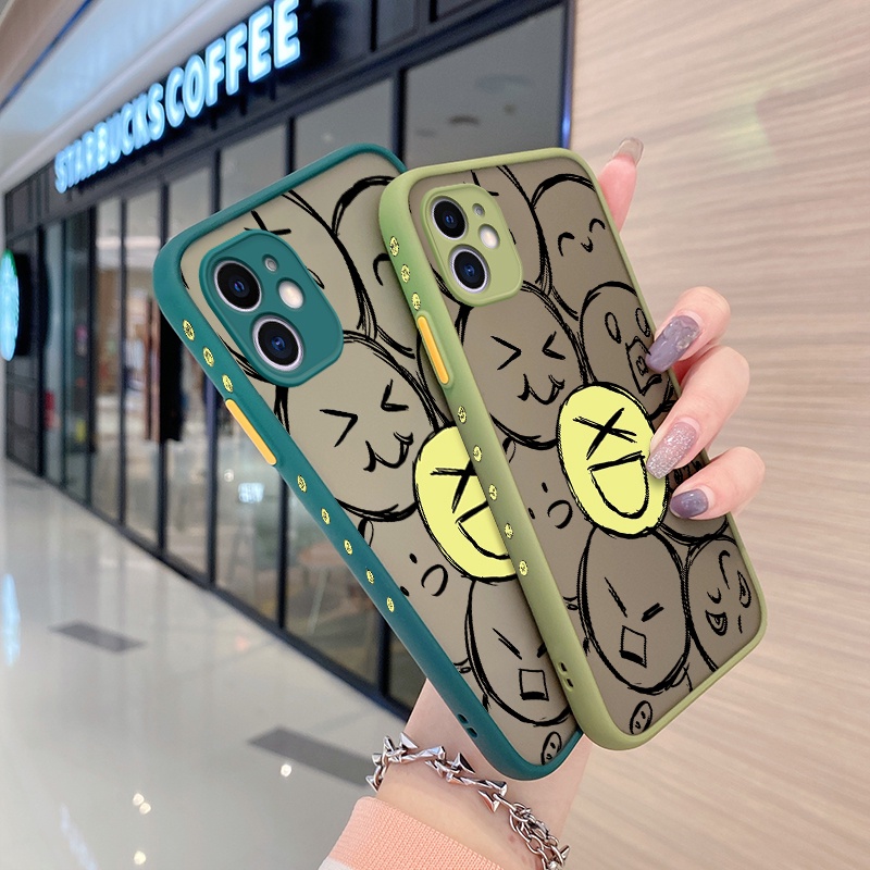 Ốp Điện Thoại Cứng Viền Vuông Bằng Silicon Mềm Mặt Nhám Cho Samsung galaxy J8 2018