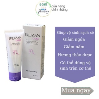 Gel vệ sinh phụ nữ - giảm nấm - giảm ngứa Erossan care chai 45gram