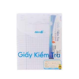 [ Chính hãng ] Giấy kiểm tra Điểm 10 TP-GKT07 4 ô ly vuông (20 tờ đôi+6 đơn/xấp ) hàng có kiểm tra chất lượng và an toàn