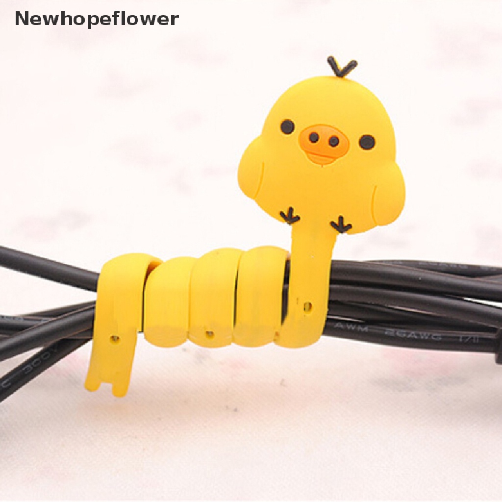 (NFPH) Dụng Cụ Quấn Dây Cáp Tai Nghe Hình Động Vật Dễ Thương Bán Chạy Nhất 1