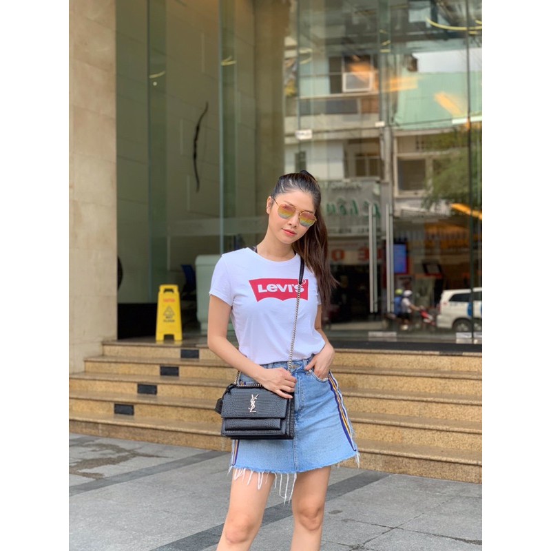 Túi đeo chéo đeo vai flapbag spsl fullbox da thật dập vân cá sấu bóng hàng cao cấp