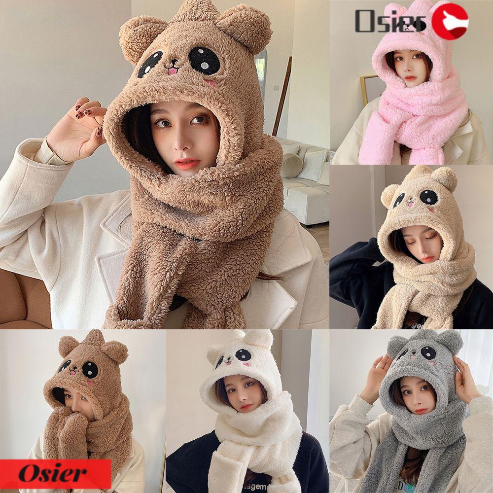 Mũ Tai Gấu Nhồi Bông Dễ Thương Thời Trang Mùa Đông 1