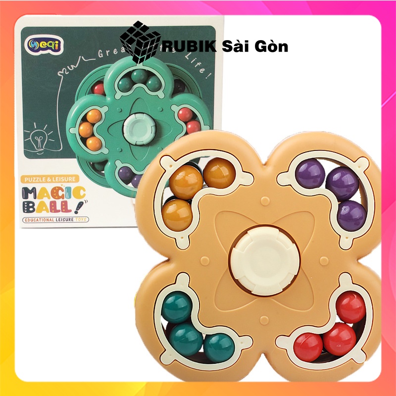 Rubik Bi Biến Thể Rubic Hạt Đậu Spinner Bông Hoa 4 Cánh Rèn Luyện Phát Triển Trí Tuệ Đồ Chơi Giảm Stress Hiệu Quả