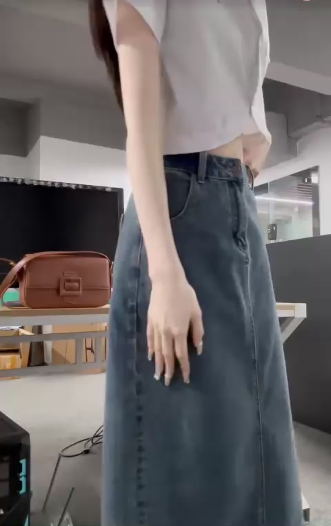 Chân Váy, Jean Winshop1997 Chân Váy , Dài, Dáng A Lưng Cao Xẻ Sau Trẻ Trung Phong Cách Hàn Quốc | BigBuy360 - bigbuy360.vn