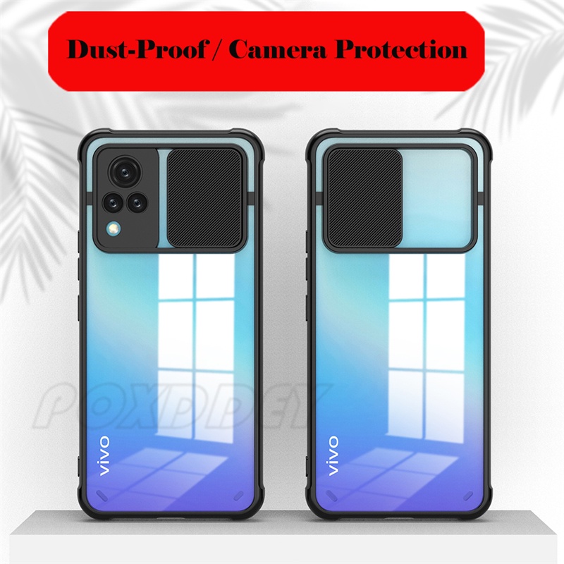 Ốp Điện Thoại Nắp Trượt Bảo Vệ Camera Cho Vivo Y15S Y15A Y11 Y12 Y15 Y17 Y21 Y21S Y33S Y20 Y20S Y31 Y51 Y20 V20 SE V21 V21E 4G