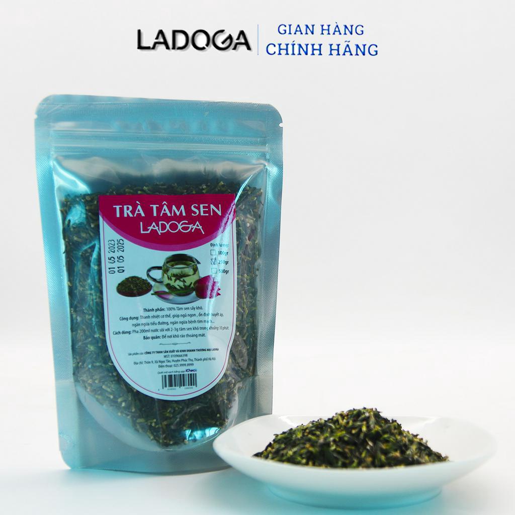Trà tâm sen sấy khô LADOGA đóng túi 100g, 250g, 500g trà giúp ngủ ngon, thanh nhiệt hạ huyết áp