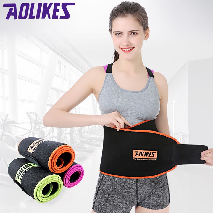 Đai lưng nữ giảm mỡ bụng tập gym, yoga hiệu quả mẫu mới chính hãng Aolikes A65