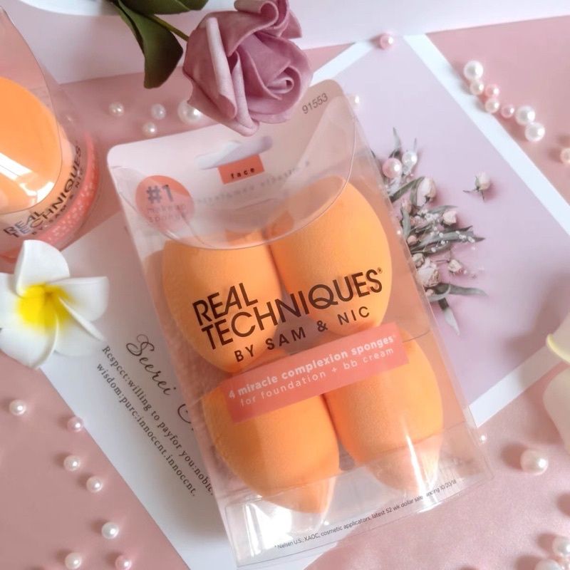 Mút Trang Điểm Bông Mút Mền Mịn Dễ Tán Kem Nền Real Techniques Loại To