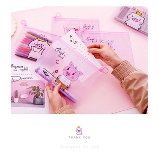Túi Zip Lụa Đựng Bút, Đồ Dùng Siêu Sale