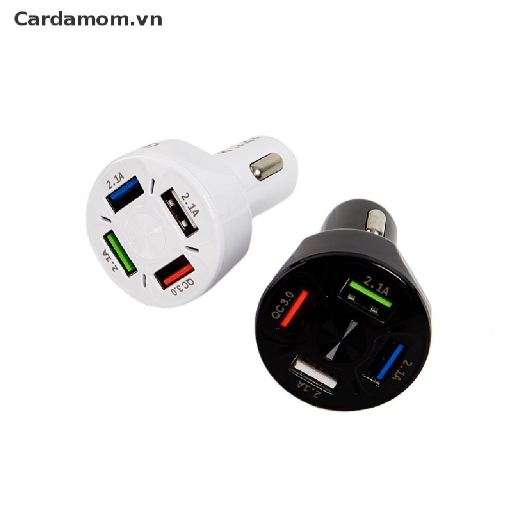 Tẩu Sạc Điện Thoại Nhanh QC3.0 4 Cổng Usb Cho iPhone Xiaomi