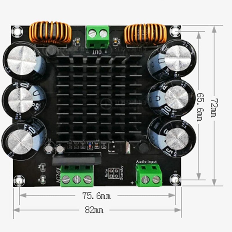 Bảng Mạch Khuếch Đại Âm Thanh Kỹ Thuật Số 420w Xh-M253 Tda8954Th Core Btl Hifi Class