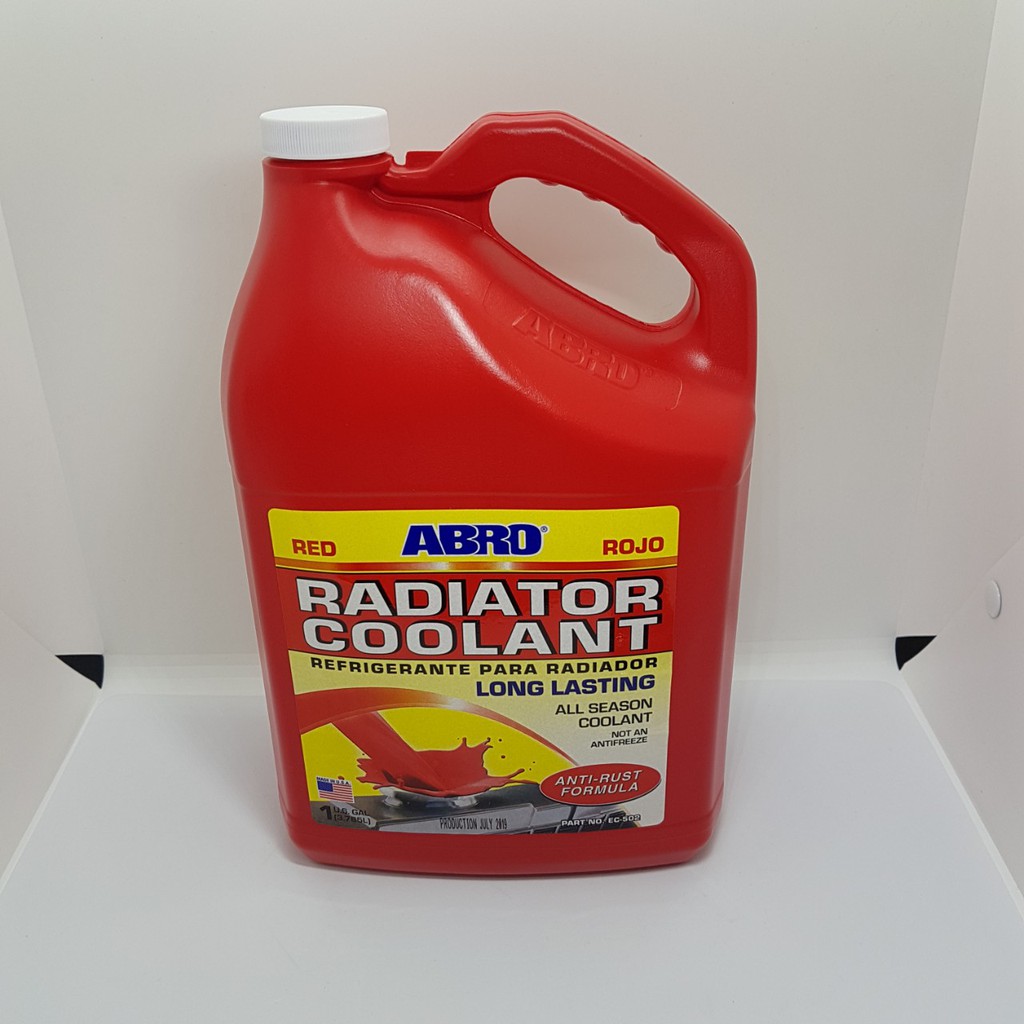 Nước Làm Mát Động Cơ Ô Tô ABRO RADIATOR COOLANT Đỏ 3.78 lít