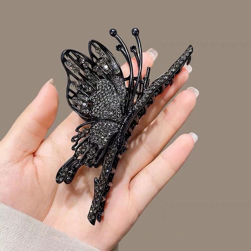 Kẹp Bướm Kim Loại Đính Đá Lấp Lánh Thời Trang Cao Cấp