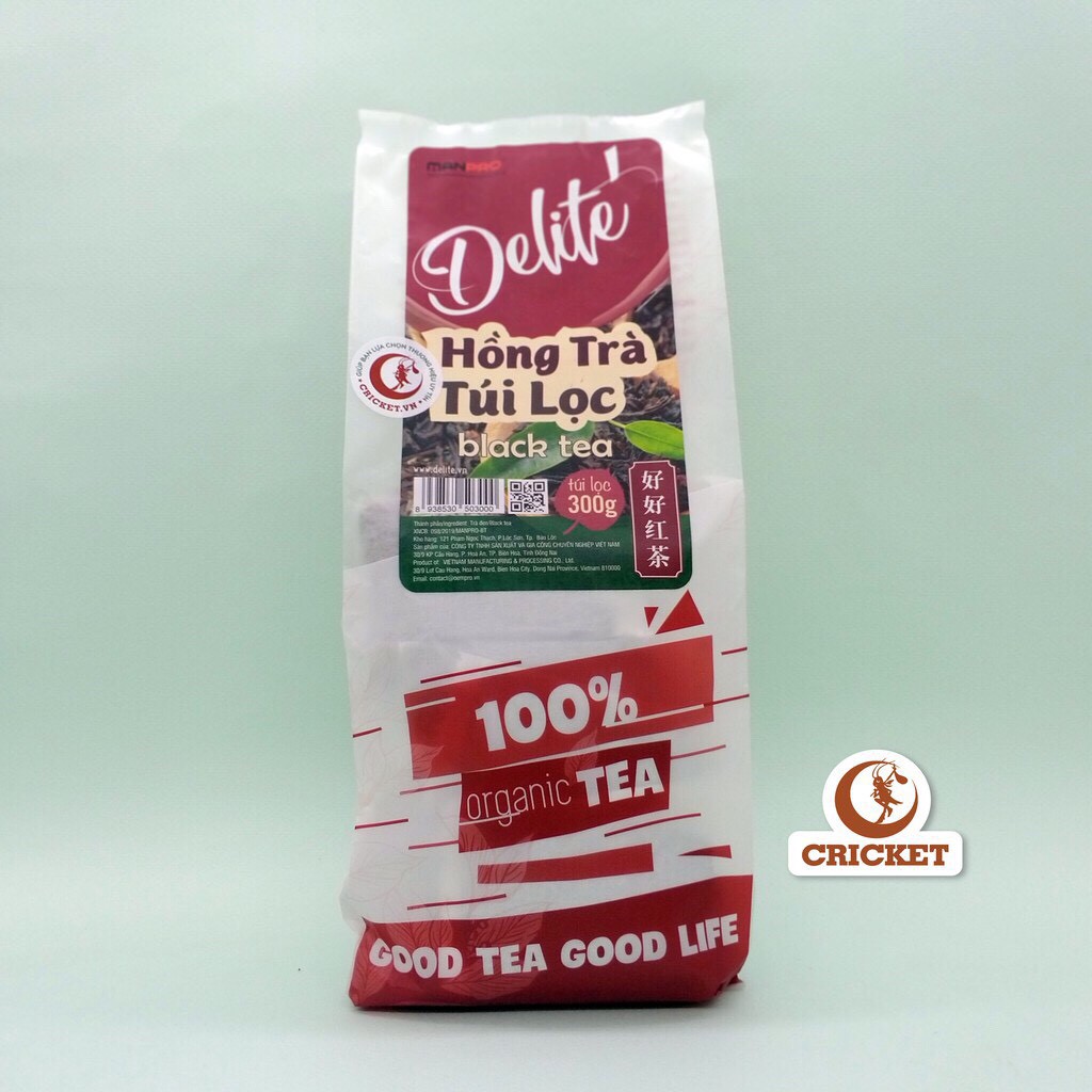 Hồng trà túi lọc CAO CẤP DELITE (300g) _ Hàng Chuẩn Xuất Khẩu - Nguyên liệu làm trà sữa siêu nhanh & thơm ngon