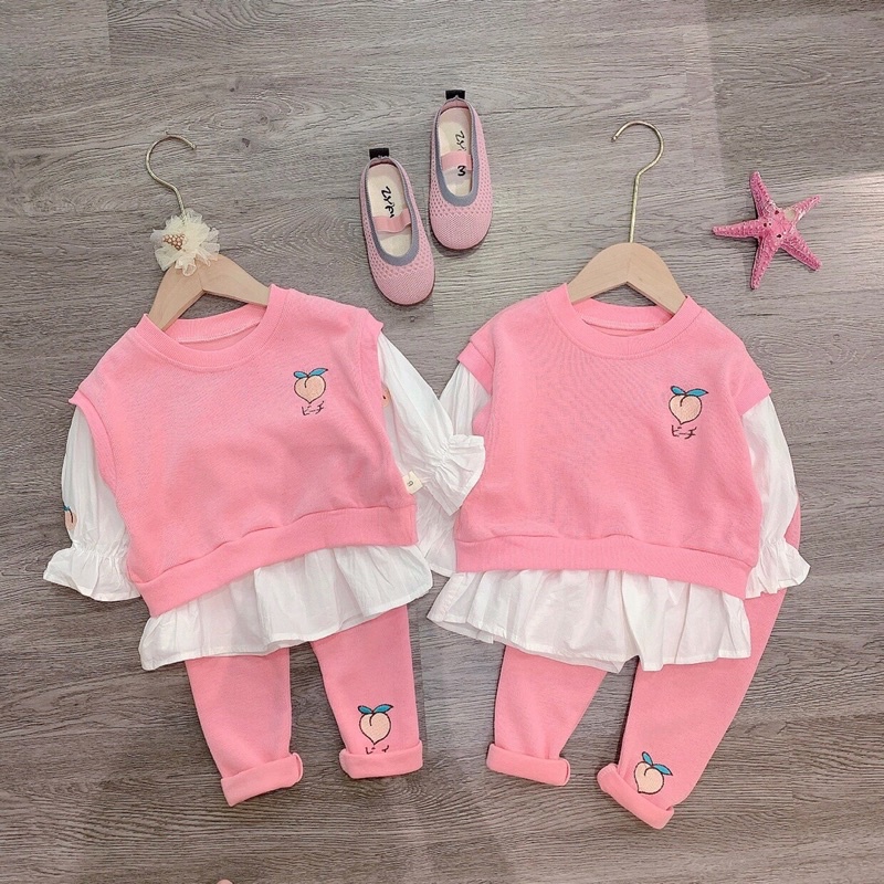 SET NỈ LEN BÉ GÁI HÀNG QC