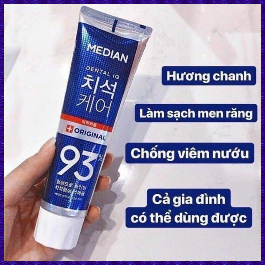 [NHẬP KHẨU CHÍNH HÃNG]Kem Đánh Răng Median Dental IQ 93% Hàn Quốc 120g