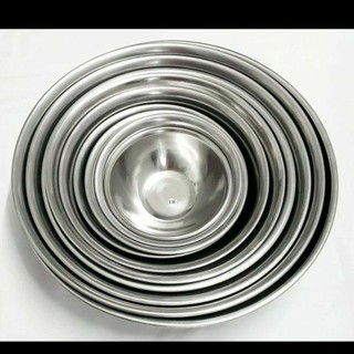 Bộ Thau inox 10 cái từ 18cm đến 45cm