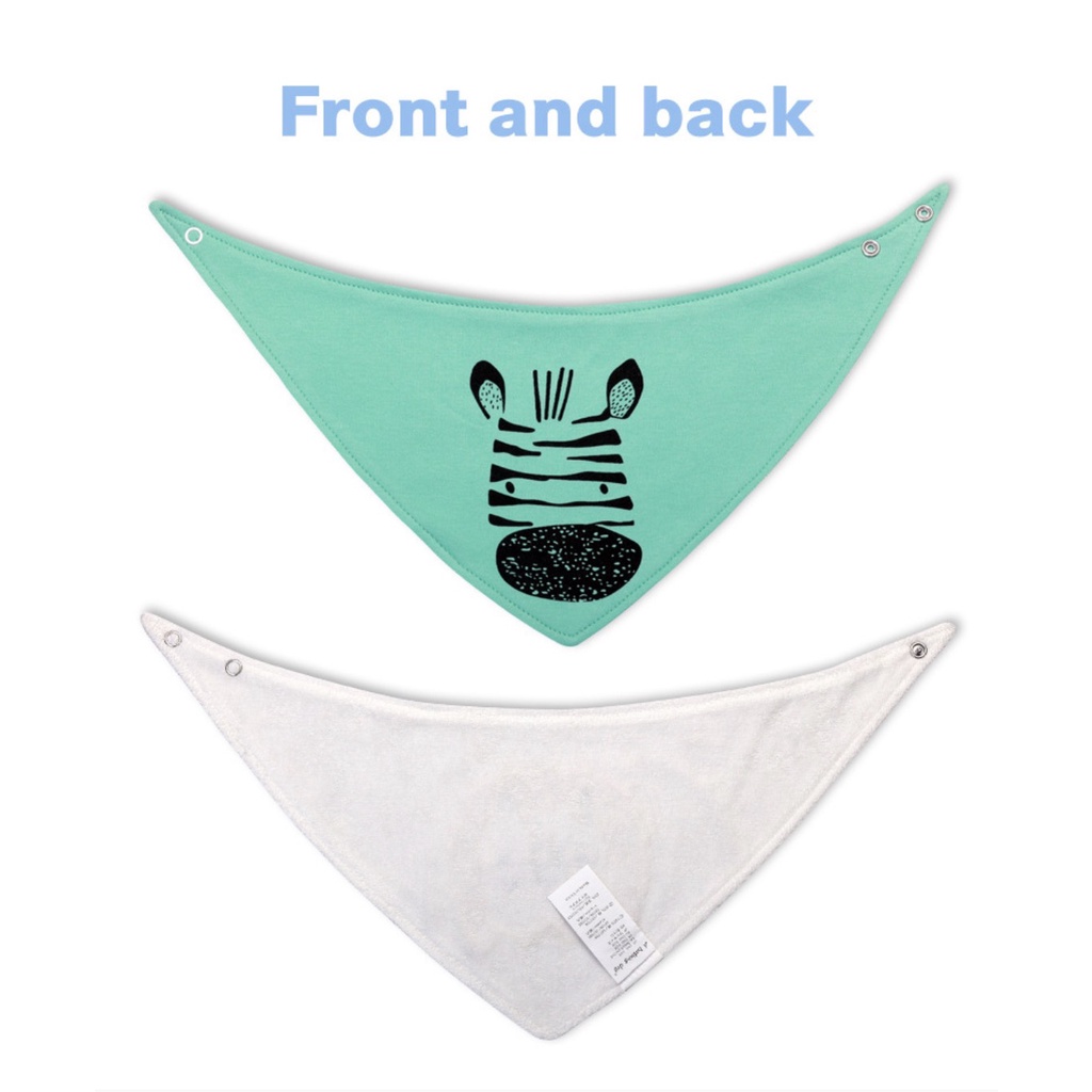 Combo 3 yếm tam giác quàng cổ giữ ấm và lau dãi cho bé - Yếm vải cho bé ăn dặm Little Tiger shop