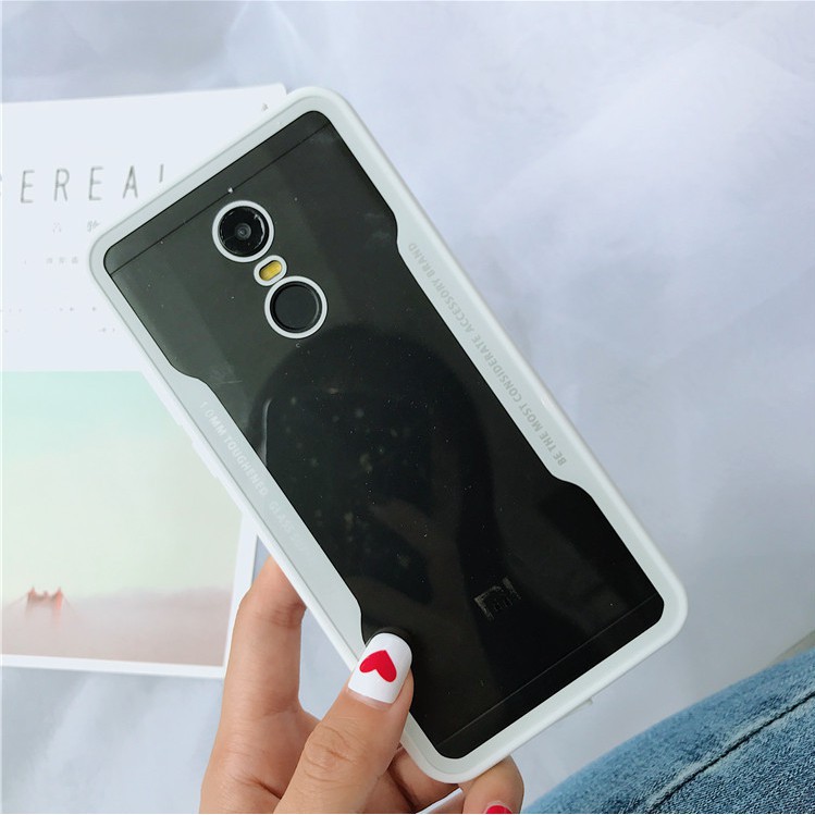 Ốp điện thoại trong suốt viền chữ đẹp mắt cho điện thoại Xiaomi Redmi Note 4 4X 5 pro Redmi 5 5plus