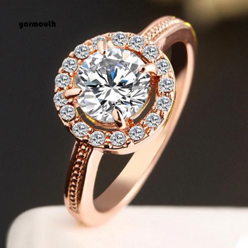 Nhẫn Xi Mạ VàNg / BạC ĐíNh Đá Zircon Giả