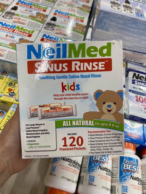 [HÀNG USA]Bộ rửa mũi NeilMed Sinus Rinse Kid & Người lớn