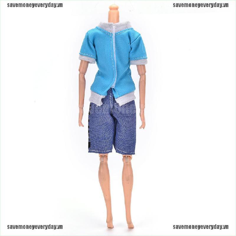 [🍄🍄Save] Handmade Casual Clothes & Trousers Outfits For Barbie Boyfirend Ken Dolls hot [VN]