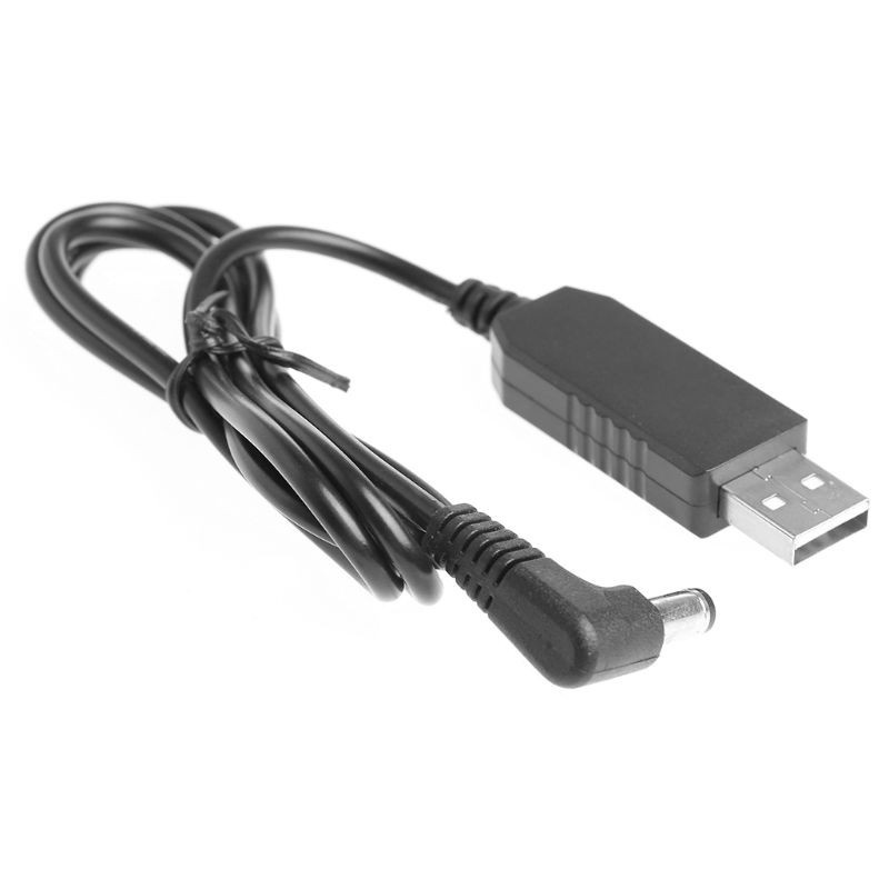 Cáp chuyển đổi tăng áp 90 độ USB 5V sang 24V 250MA 5.5x2.1mm cho bộ định tuyến LED