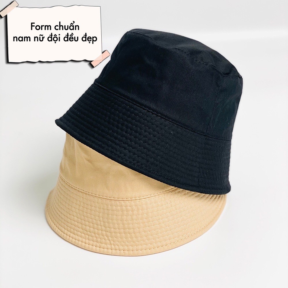 Mũ bucket trơn ❤️ Nón tai bèo vành cụp trơn nhiều màu sắc Ulzzang form unisex nam nữ - thời trang hazin