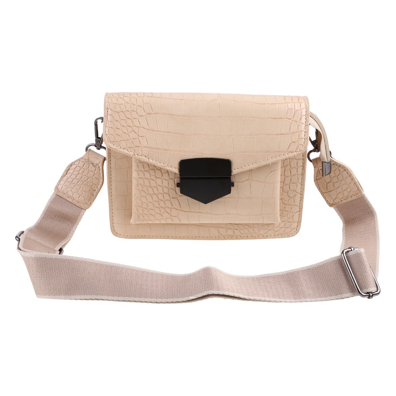 Túi Đeo Chéo Vai Bằng Da Dây Bản Rộng Thanh Lịch Có Thể Điều Chỉnh Cho Nữ Ladi