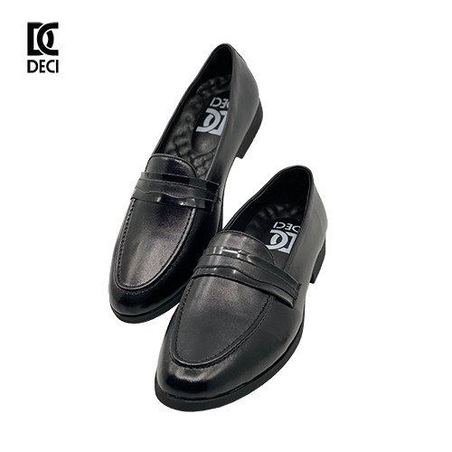Giày da nam công sở DECI kiểu giày lười màu đen DECI DB03