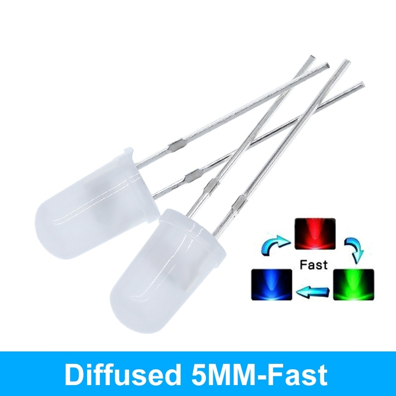 Set 10 Điốt Đèn LED F5 5mm Nhiều Màu Sắc Chuyên Dụng