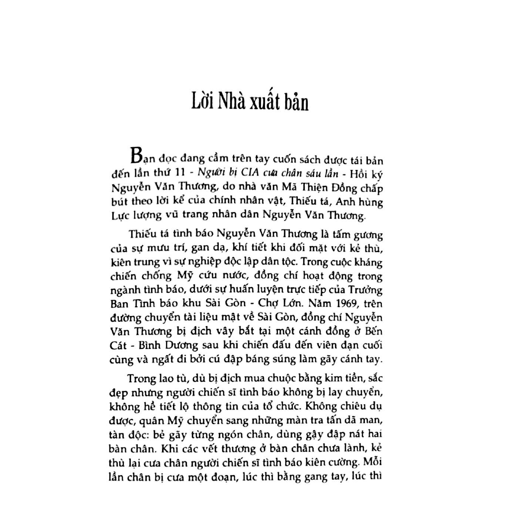 Sách - Người Bị CIA Cưa Chân Sáu Lần (Tái Bản 2018)