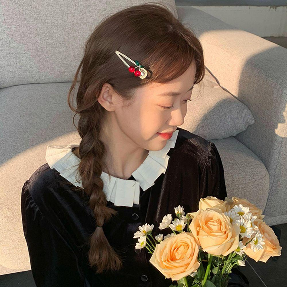 Kẹp Tóc Hình Quả Cherry Bằng Hợp Kim Thời Trang Hàn Quốc Cho Nữ