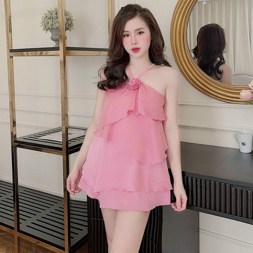 2D3 Bộ Ngủ Lụa Latin 2 Dây Sexy #Đồ Ngủ | Đồ Bộ Nữ | Váy Ngủ | Pizama | Pyjama `` | BigBuy360 - bigbuy360.vn