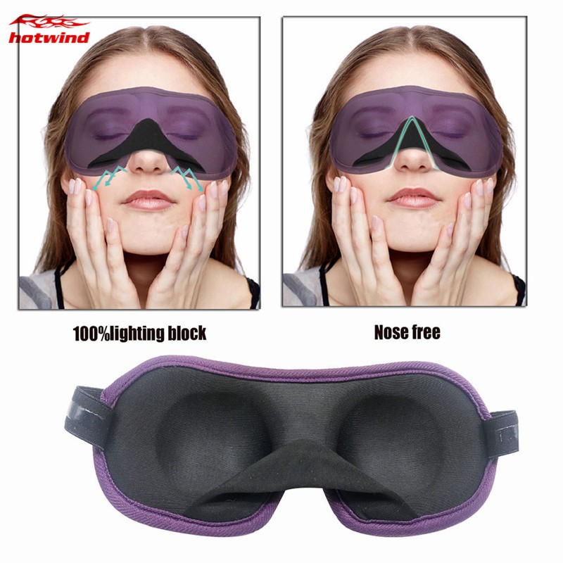 Bịt mắt ngủ 3D mềm cho giấc ngủ ngon thư giãn
