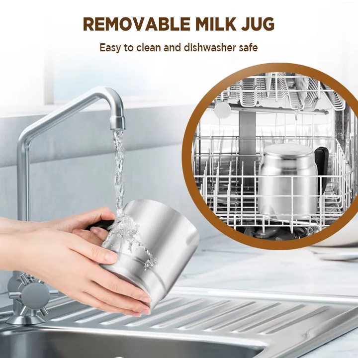 Máy tạo bọt sữa chuyên nghiệp 4 trong 1 Chulux JMF-988S - Hàng Nhập Khẩu