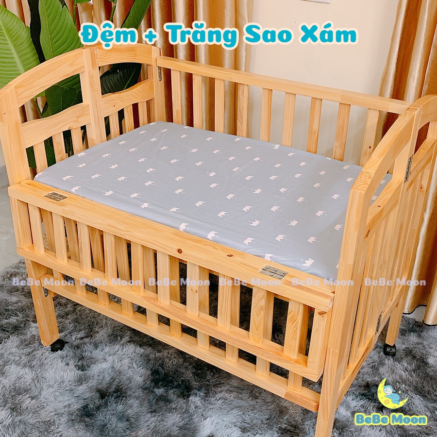 Đệm Giường Cũi Chất Liệu Bông Ép KT 97x54x5 CM cho cũi KT 100x60x5 cm